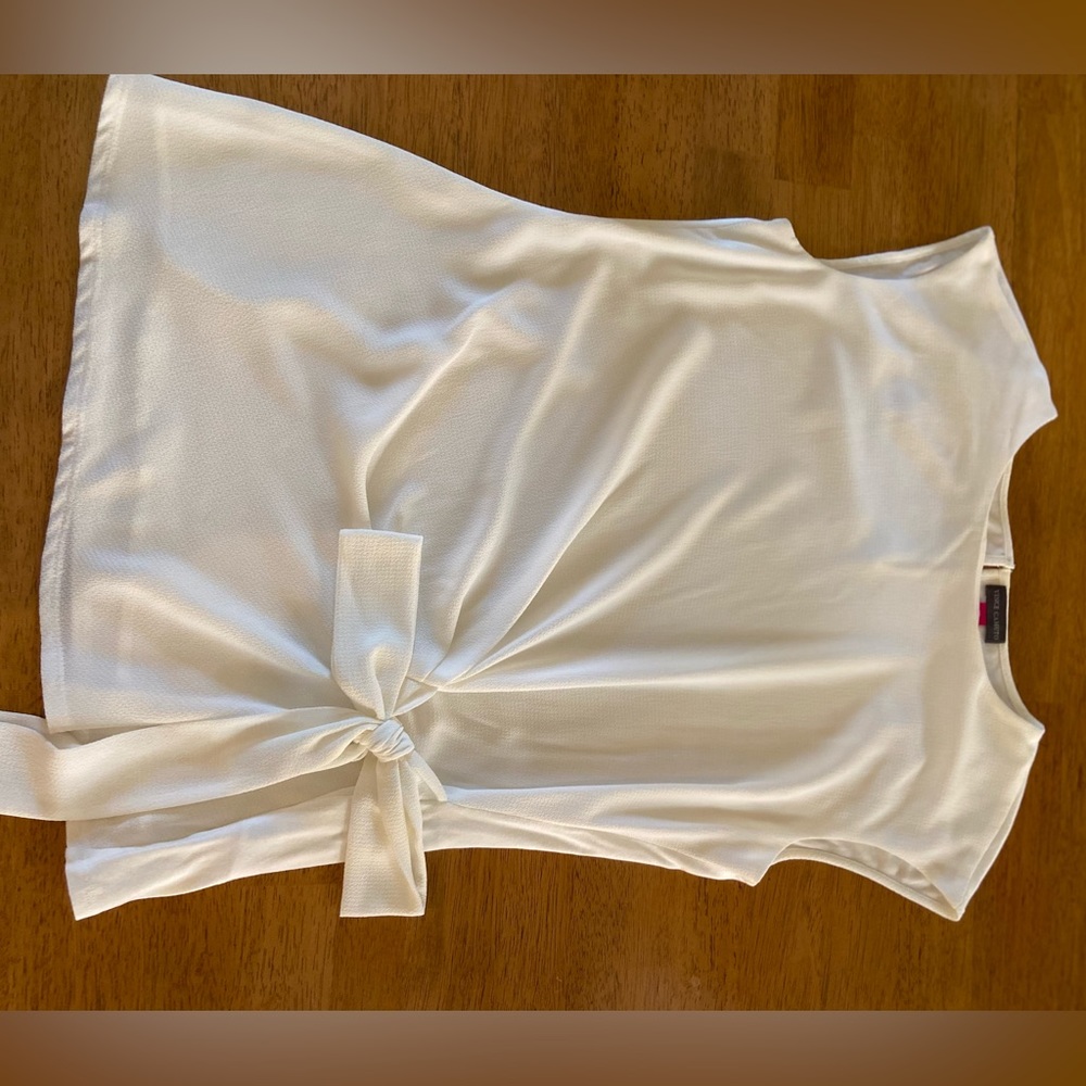 Vince Camino Capped Sleeve, Winter White Blouse